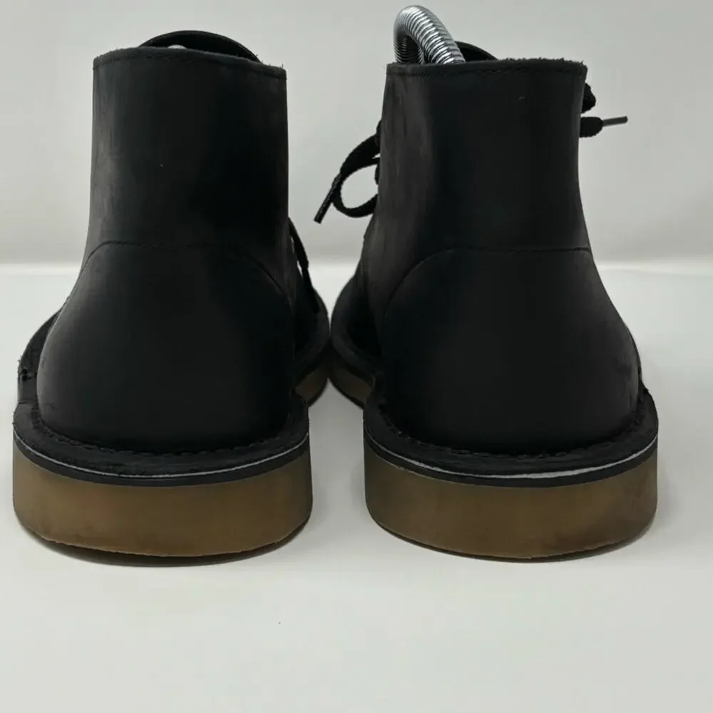 Clarks Bushacre Men's Minimalist Style Chukka Boot Black Leather Size 8.5 M - Picture 7 of 12